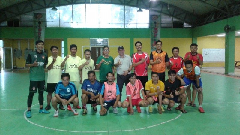 Jurnalis FC - Tim DPMPD Tanding Futsal Persahabatan, Jauhar : Salut Meski Sibuk Wartawan Tetap Rajin Olahraga