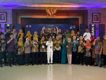 Walikota Rahmad Mas'ud Semangati Lurah Karang Rejo Paparan Lomdeskel di Jakarta 