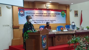 60 Orang Perangkat Desa dan BPD se Kaltim Diasramakan di Balai Pemdes Yogyakarta